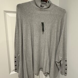 Alfani turtleneck poncho sweater brand new with tags